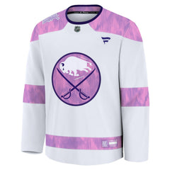 Buffalo Sabres Fanatics 2024 Hockey Fights Cancer Practice Jersey White