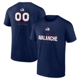 Colorado Avalanche Personalized Name & Number Midfielder T-Shirt Navy