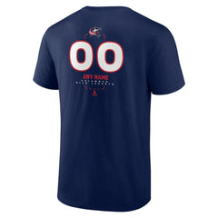 Columbus Blue Jackets Personalized Name & Number Midfielder T-Shirt Navy