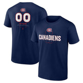 Montreal Canadiens Personalized Name & Number Midfielder T-Shirt Navy