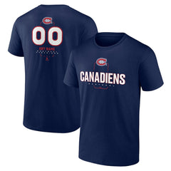 Montreal Canadiens Personalized Name & Number Midfielder T-Shirt Navy