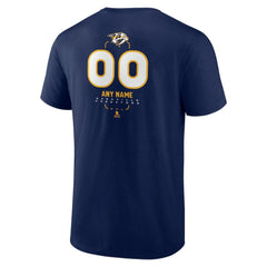 Nashville Predators Personalized Name & Number Midfielder T-Shirt Navy