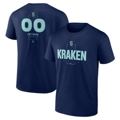 Seattle Kraken Personalized Name & Number Midfielder T-Shirt Deep Sea Blue