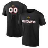 Chicago Blackhawks Personalized Name & Number Midfielder T-Shirt Black
