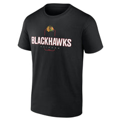 Chicago Blackhawks Personalized Name & Number Midfielder T-Shirt Black
