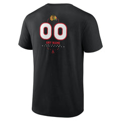 Chicago Blackhawks Personalized Name & Number Midfielder T-Shirt Black