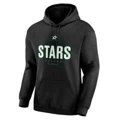 Dallas Stars Personalized Name & Number Midfielder Pullover Hoodie Black