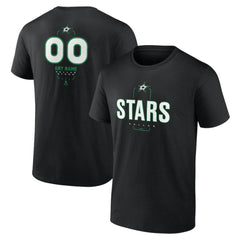 Dallas Stars Personalized Name & Number Midfielder T-Shirt Black