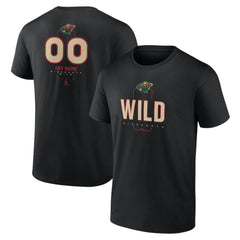 Minnesota Wild Personalized Name & Number Midfielder T-Shirt Black