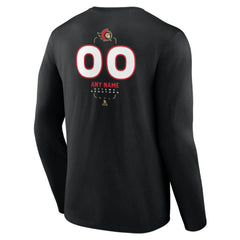 Ottawa Senators Personalized Name & Number Midfielder Long Sleeve T-Shirt Black