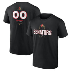 Ottawa Senators Personalized Name & Number Midfielder T-Shirt Black