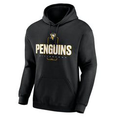 Pittsburgh Penguins Personalized Name & Number Midfielder Pullover Hoodie Black