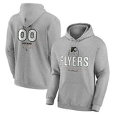 Philadelphia Flyers Personalized Name & Number Midfielder Pullover Hoodie Gray