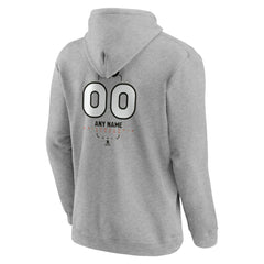 Philadelphia Flyers Personalized Name & Number Midfielder Pullover Hoodie Gray