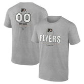 Philadelphia Flyers Personalized Name & Number Midfielder T-Shirt Gray