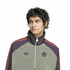 Bayern Munich Terrace Icons Half-Zip Jacket - Green | Adidas for sale