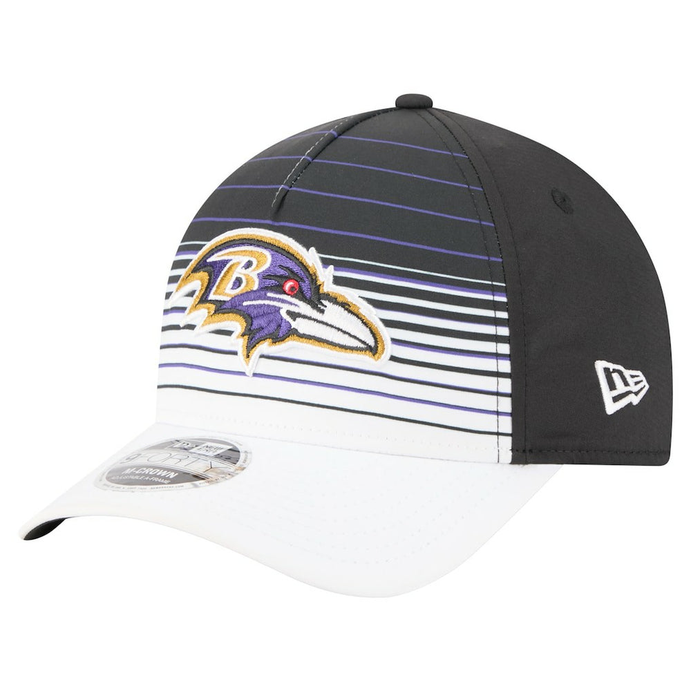 Baltimore Ravens New Era Adventure Gradient 9FORTY M-Crown A-Frame Adjustable Hat - White/Black sale