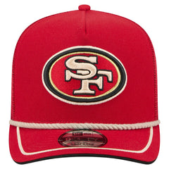San Francisco 49ers New Era Vintage Team Rope A-Frame Trucker 9FIFTY Snapback Hat - Scarlet online