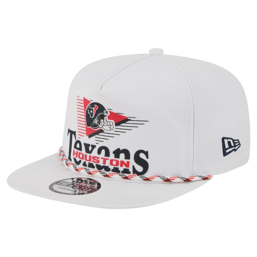 Houston Texans New Era Collide Golfer Snapback Hat - White sale