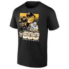 Sidney Crosby Pittsburgh Penguins 600 Career Goals T-Shirt Black