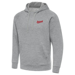 Detroit Red Wings Antigua 2025 NHL Stadium Series Victory Pullover Hoodie Heather Gray