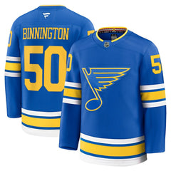 Jordan Binnington St. Louis Blues Fanatics Home Premium Player Jersey Blue
