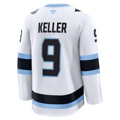 Clayton Keller Utah Mammoth Fanatics Away Premium Player Jersey White