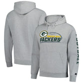 Green Bay Packers Starter Vintage Pullover Hoodie - Heather Gray online