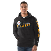 Pittsburgh Steelers Starter Vintage Pullover Hoodie - Heather Gray on sale