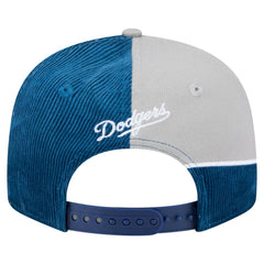 Los Angeles Dodgers Retro Split Corduroy Snapback Hat - Royal/Gray | New Era