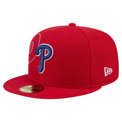 Philadelphia Phillies Yarn Stitch 59FIFTY Fitted Hat - Red | New Era