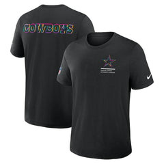 Dallas Cowboys Tall 2025 NFL Crucial Catch Tri-Blend Dri-FIT T-Shirt - Black | Nike cheap