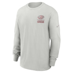 San Francisco 49ers Essential Heavy Max90 Long Sleeve T-Shirt - Gray | Nike on sale