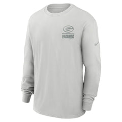 Green Bay Packers Essential Heavy Max90 Long Sleeve T-Shirt - Gray | Nike outlet