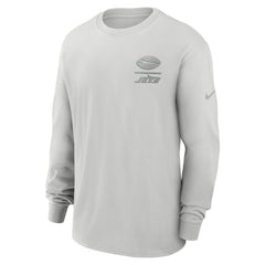 New York Jets Essential Heavy Max90 Long Sleeve T-Shirt - Gray | Nike online