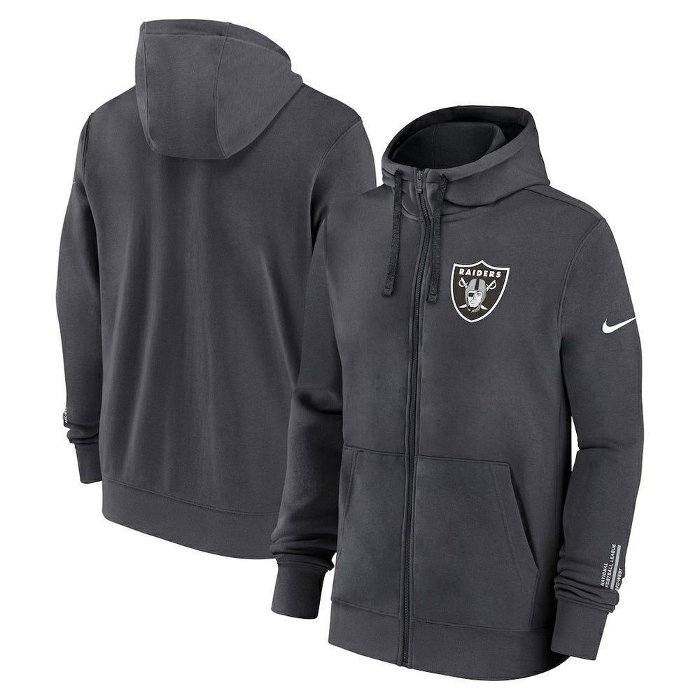 Las Vegas Raiders Primetime Club Full-Zip Hoodie - Anthracite | Nike on sale