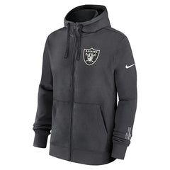 Las Vegas Raiders Primetime Club Full-Zip Hoodie - Anthracite | Nike on sale