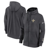 New Orleans Saints Primetime Club Full-Zip Hoodie - Anthracite | Nike sale