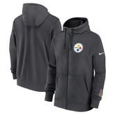Pittsburgh Steelers Primetime Club Full-Zip Hoodie - Anthracite | Nike discount