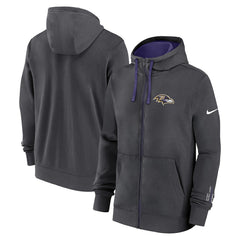 Baltimore Ravens Primetime Club Full-Zip Hoodie - Anthracite | Nike online