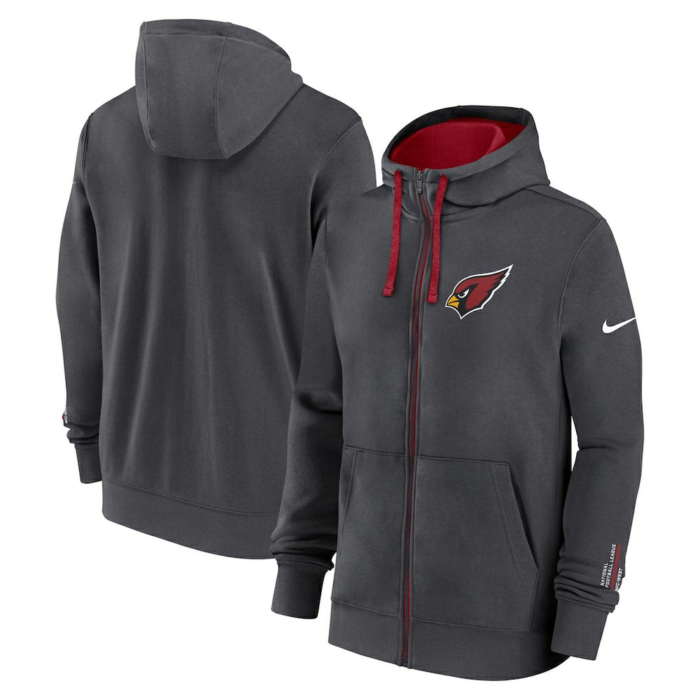 Arizona Cardinals Primetime Club Full-Zip Hoodie - Anthracite | Nike sale