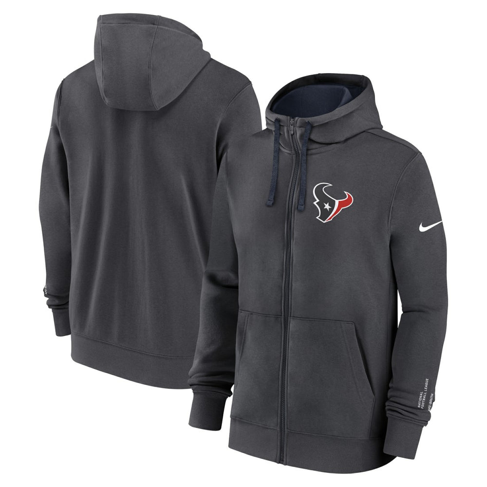 Houston Texans Primetime Club Full-Zip Hoodie - Anthracite | Nike online