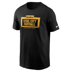 Pittsburgh Steelers Primetime Local Essential T-Shirt - Black | Nike cheap
