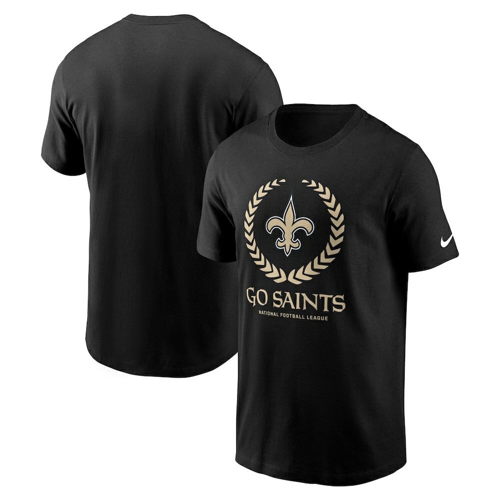 New Orleans Saints Primetime Local Essential T-Shirt - Black | Nike outlet