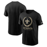 New Orleans Saints Primetime Local Essential T-Shirt - Black | Nike outlet