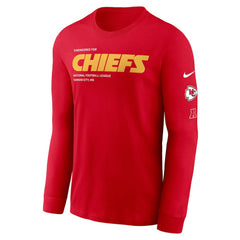 Kansas City Chiefs Play to Win Essential Long Sleeve T-Shirt - Red | Nike for sale