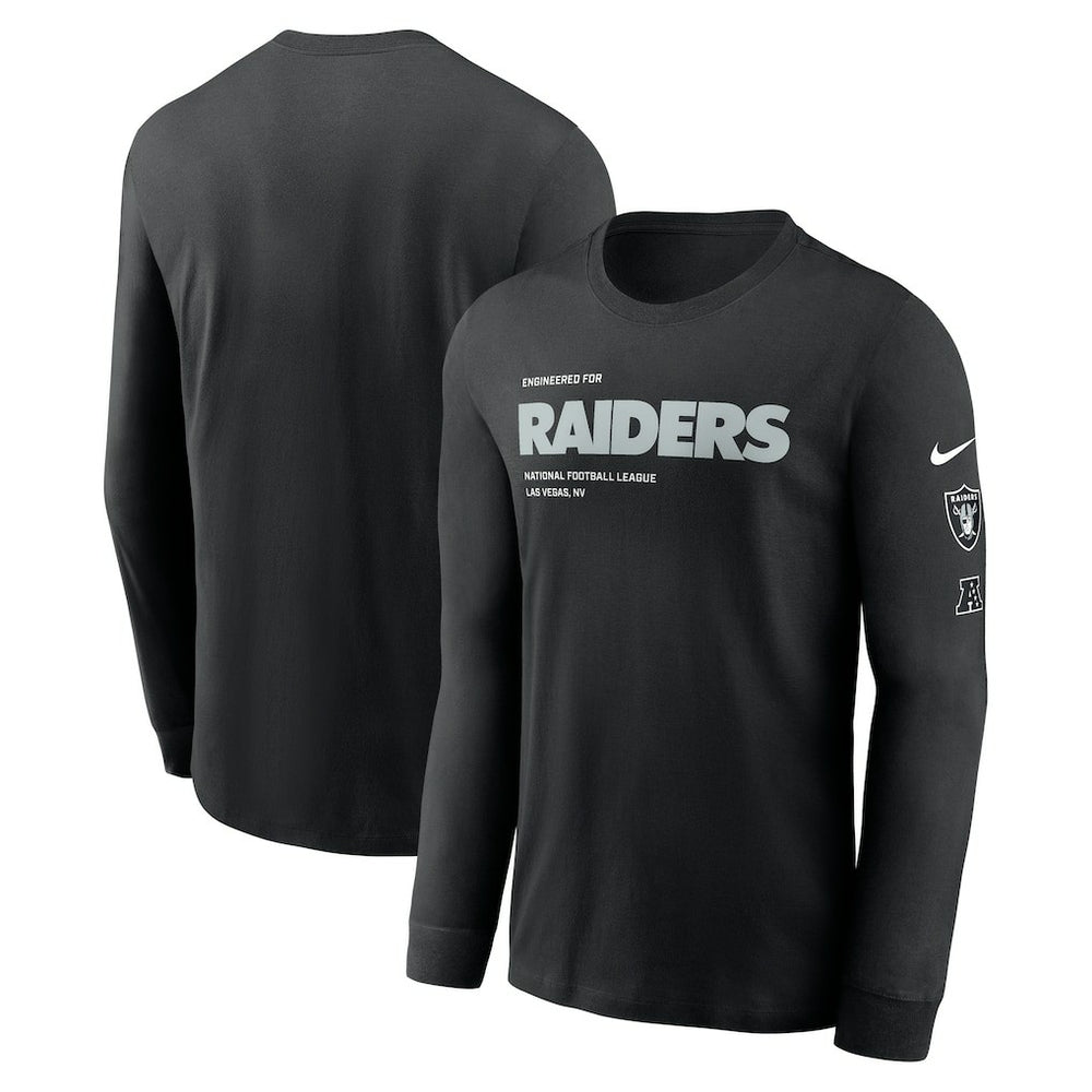 Las Vegas Raiders Play to Win Essential Long Sleeve T-Shirt - Black | Nike online