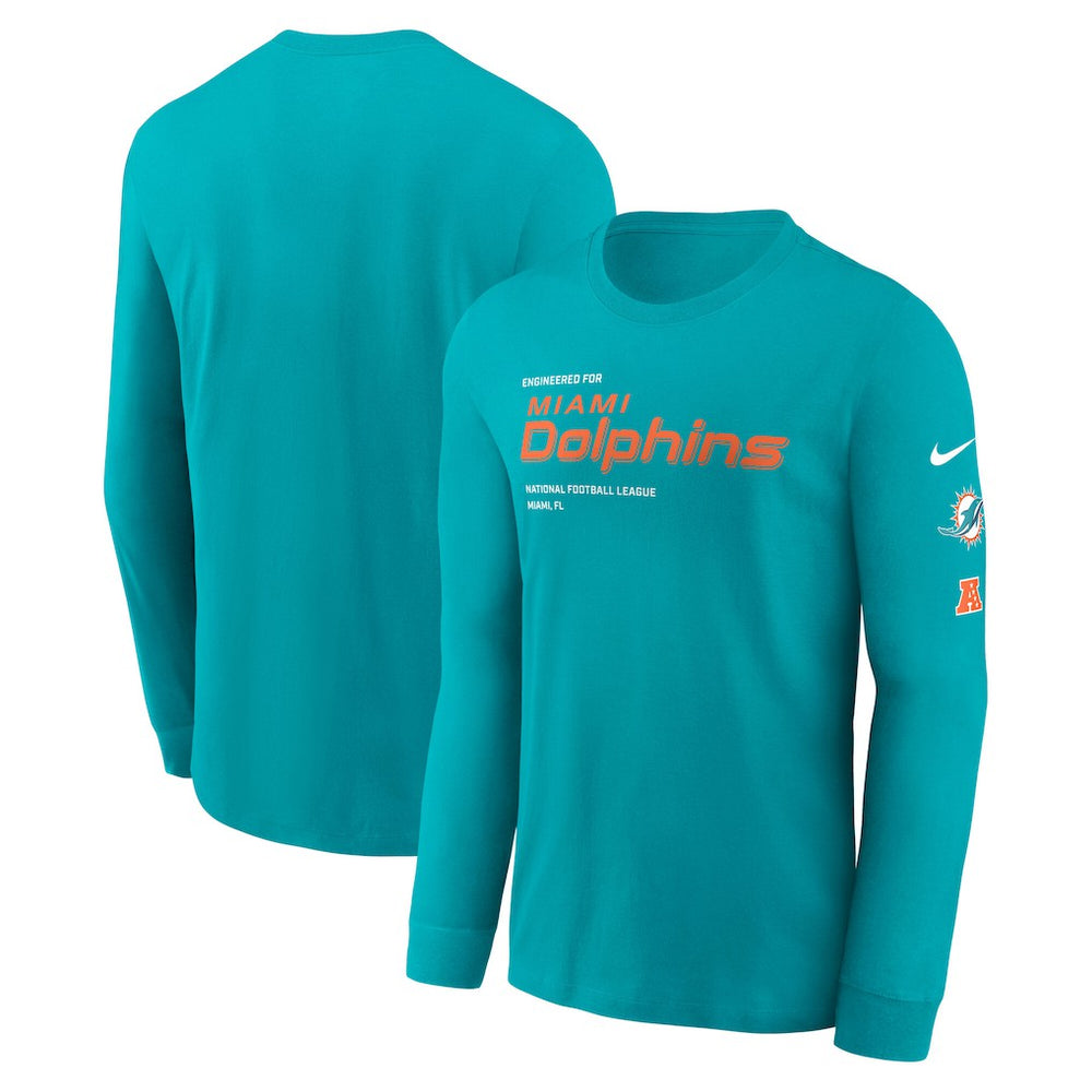 Miami Dolphins Play to Win Essential Long Sleeve T-Shirt - Aqua | Nike cheap