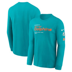 Miami Dolphins Play to Win Essential Long Sleeve T-Shirt - Aqua | Nike cheap