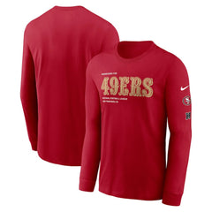 San Francisco 49ers Play to Win Essential Long Sleeve T-Shirt - Scarlet | Nike cheap